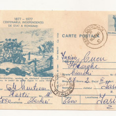 RF28 -Carte Postala- Centenarul independentei de stat a romaniei, circulata 1977