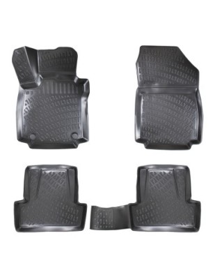 Set covorase auto din cauciuc tip tavita Renault Clio IV (2012-2019) foto