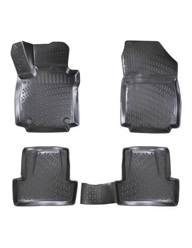 Set covorase auto din cauciuc tip tavita Renault Clio IV (2012-2019)
