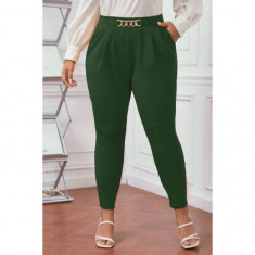 Pantaloni Dama Marime Mare Eleganti Ophelia Verde foto