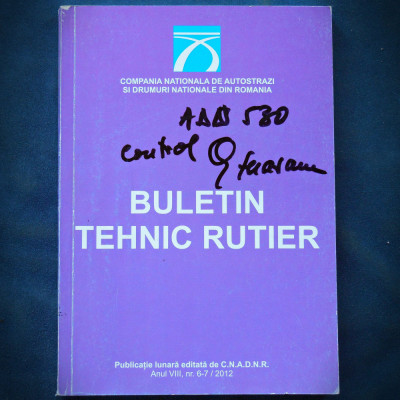 BULETIN TEHNIC RUTIER - NR. 6-7 / 2012 foto