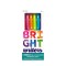 Pixuri colorate retractabile Bright Writers - set de 6