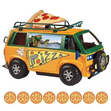 Teenage Mutant Ninja Turtles: Mutant Mayhem Vehicle Pizza Van 20 cm foto