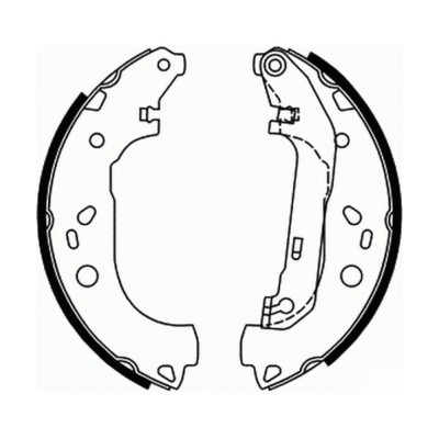 Set saboti frana FORD TRANSIT CONNECT (P65, P70, P80) (2002 - 2016) BOSCH 0 986 487 667 foto