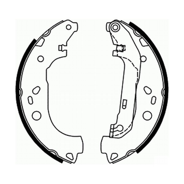 Set saboti frana FORD TRANSIT CONNECT (P65, P70, P80) (2002 - 2016) BOSCH 0 986 487 667