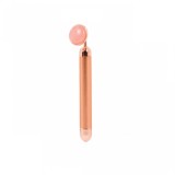 Aparat pentru Masaj si Lifting Facial, cu Vibratii si Piatra Jade din Quartz, Impotriva Ridurilor, Premium, Roz, Original Deals&reg;