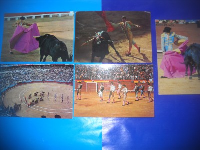 HOPCT LOT NR 929 TOREADOR/TOREADORI-MESERIE/MESERII -5 CARTI POSTALE-CIRCULATE foto