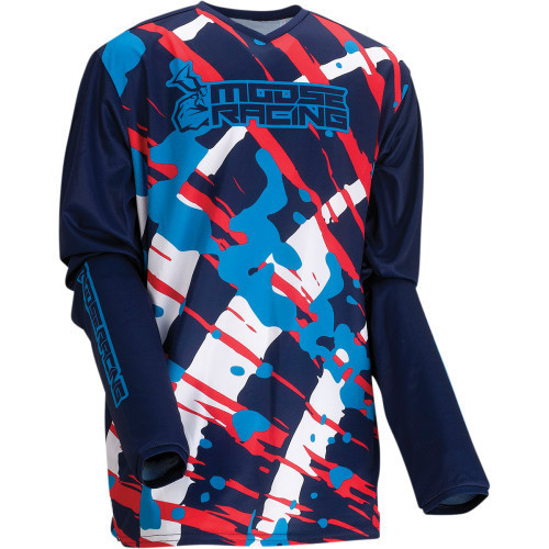 Tricou atv/cross copii MooseRacing, culoare albastru, marime XL Cod Produs: MX_NEW 29122111PE