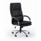 Scaun directorial HM Stanley, Ergonomic, Cadru Polipropilena, Piele ecologica, Suport lombar, Mecanism balansare, 102kg, 115x59x50 cm, Negru