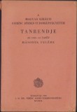 HST C1629 A magyar kir&aacute;ly Ferenc J&oacute;zsef-Tudom&aacute;nyegyetem tanrendje 1943-44 tan&eacute;v