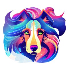 Sticker decorativ, Caine, Multicolor, 67 cm, 8368ST foto