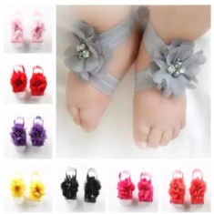 Accesoriu pentru piciorus - Floricica (Culoare: Alb)