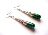 Cercei Fashion Lacrima cu Perle Acrilice, 5.5cm