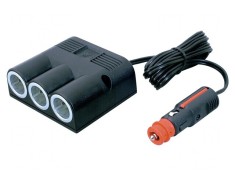 Splitter Brichetă Auto cu 3 Mufe 16A 12-24VDC