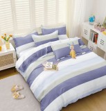 Cumpara ieftin Lenjerie Pat Nullifier Fx011, Bumbac, 4 Piese, Fara Elastic, Alb, Lila