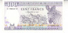 M1 - Bancnota foarte veche - Rwanda - 100 franci - 1989