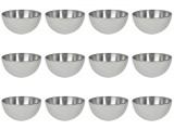 Set boluri, 12 piese, 900 ml, Metal, Argintiu