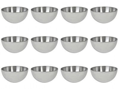 Set boluri, 12 piese, 900 ml, Metal, Argintiu foto