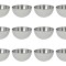 Set boluri, 12 piese, 900 ml, Metal, Argintiu