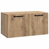 vidaXL Oglindă TV montată pe perete Stejar Artizanal 59,5 x 31 x 30 cm 898714