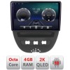 Navigatie Citroen C1 Peugeot 107 Toyota Aygo 2005-2014 Android ecran Qled 2K Octa core 4+32 KIT-C1+EDT-E410-2K v1 CarStore Technology