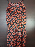 Salopeta cu pantalon scurt si bretele, Multicolor, M