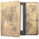 Husa pentru Kobo Aura H2O Edition 2, Piele ecologica, Maro, 42076.06, Kwmobile