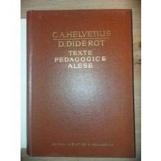 Texte pedagogice alese- C. A. Helvetius D.Diderot