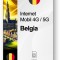eSIM Internet Belgia, valabil 15 zile, trafic Nelimitat
