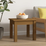 Gossi masuta de cafea, maro miere, 35x35x30 cm, lemn masiv de pin