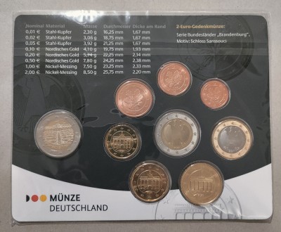 Set monetarie Germania 2020 A - UNC foto