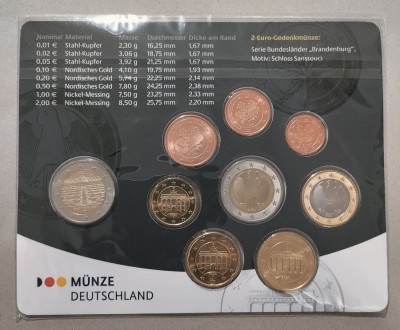 Set monetarie Germania 2020 A - UNC foto