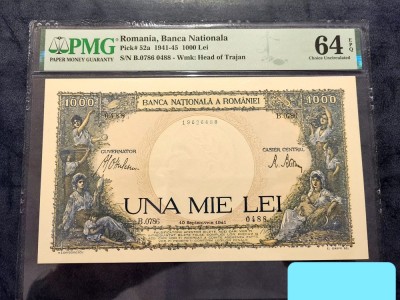 1.000lei din 1941 PMG64EPQ foto