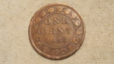 Canada - One cents 1886. foto