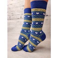 STK452-4 Sosete medii din bumbac ultrasox cu inimioare
