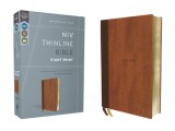 Niv, Thinline Bible, Giant Print, Leathersoft, Brown, Red Letter, Comfort Print