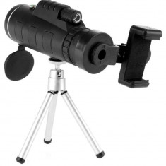 Monoclu Telescop profesional HD 40X60 HD cu Suport Smartphone Si Trepied foto