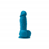 Colours Pleasures - Dildo realist, 10 cm, albastru