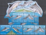Timbre cu delfini din Pitcairn Isl., Nestampilat