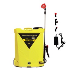 TEKSOR. Pompa de stropit cu acumulator 12 V, 8 Ah, capacitate 16 L