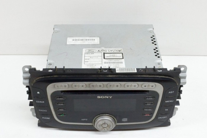 Unitate radio CD FORD FOCUS II Cabrio 2007 OEM: 7M5T-18C939-JD,E11033938,10R-023938,CDX-FS307JD 13935294