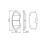 Placute frana Bosch 0986494653