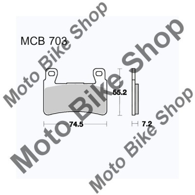 MBS Placute frana MCB703, Cod Produs: 7870041MA foto