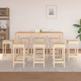 Cumpara ieftin Set mobilier de bar, 9 piese, lemn masiv de pin