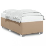 Cumpara ieftin Cadru de pat, cappuccino, 90x190 cm, piele ecologica