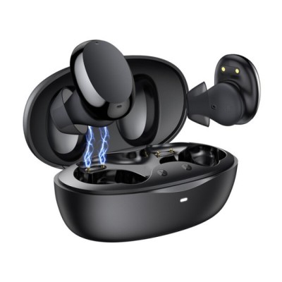 Casti Bluetooth Wireless TWS, IPX8, Bluetooth 5.0 - Baseus Encok W11 (NGTW060001) - Black foto