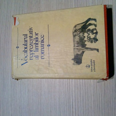 VOCABULARUL REPREZENTATIV AL LIMBILOR ROMANICE - M. Sala - (autograf) -1988, 629