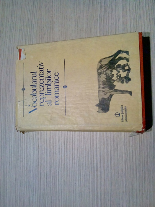 VOCABULARUL REPREZENTATIV AL LIMBILOR ROMANICE - M. Sala - (autograf) -1988, 629