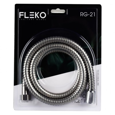 Furtun de dus flexibil din otel inoxidabil, Lungime 150cm FLEKO RG-21-A Innovative ReliableTools foto