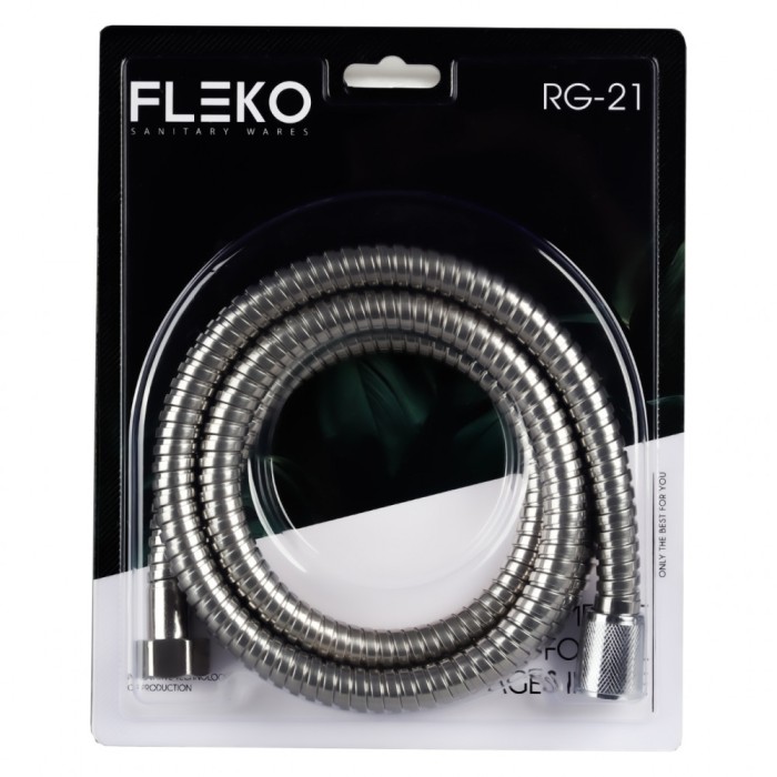 Furtun de dus flexibil din otel inoxidabil, Lungime 150cm FLEKO RG-21-A Innovative ReliableTools